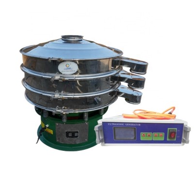 Dahan Two Decks Grading Feldspar Tungsten Carbide Powder Ultrasonic Vibrating Sieving Machine